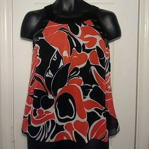 Byer Girl Lined Tank Red Black Size XL